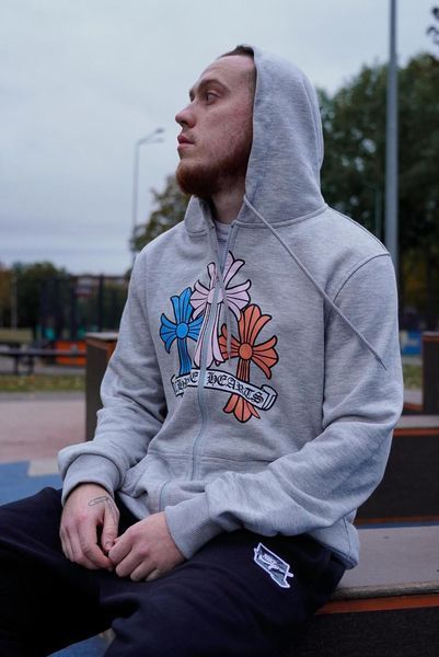 Кофта на змійці Chrome Hearts сіра чоловіча 3249177677 фото