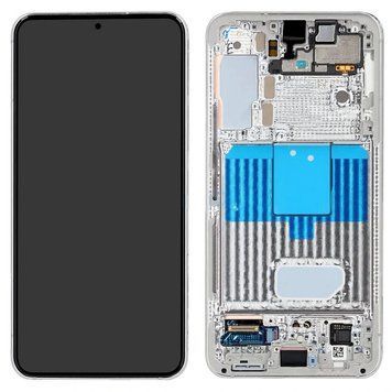 Дисплей Samsung S901 Galaxy S22 (2022) в сборе с сенсором и рамкой Phantom White service orig 3170032028 фото