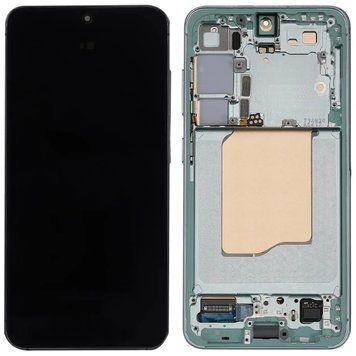 Дисплей Samsung S931 Galaxy S25 5G (2025) в сборе с сенсором и рамкой Mint Green (Original Assembled) 3195313390 фото