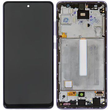 Дисплей Samsung A525/ A528 Galaxy A52/ A52s (2021) в сборе с сенсором и рамкой lavender OLED (big size) 3178612956 фото