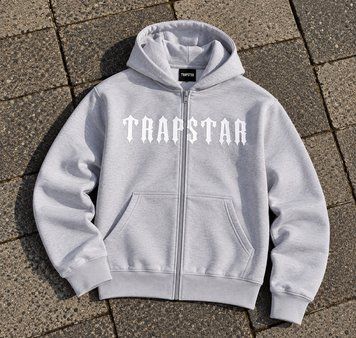 Кофта на змійці Trapstar сіра чоловіча 3249177725 фото