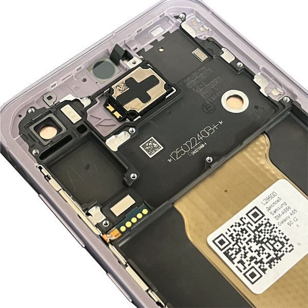 Дисплей Samsung A556 Galaxy A55 5G (2024) в сборе с сенсором и рамкой Awesome Lilac service orig 3170032052 фото
