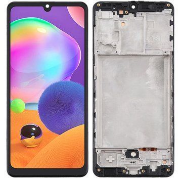 Дисплей Samsung A315F Galaxy A31 (2020) в сборе с сенсором и рамкой black OLED 3178615049 фото