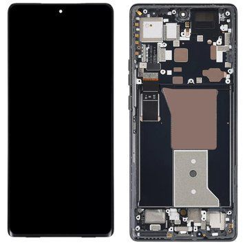 Дисплей Motorola XT2301 Moto Edge 40 Pro в зборі з сенсором та рамкою black Original PRC 3170030070 фото