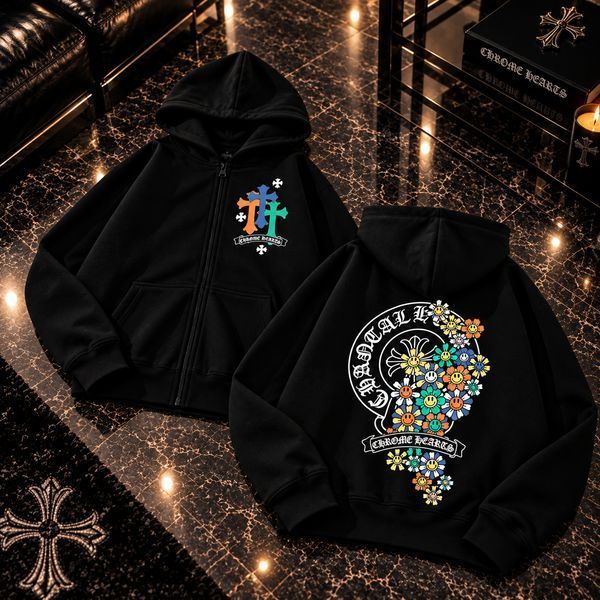 Кофта на змійці Chrome Hearts чорна чоловіча 3249177109 фото