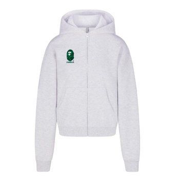 Кофта на змійці Bape сіра чоловіча 3249177866 фото