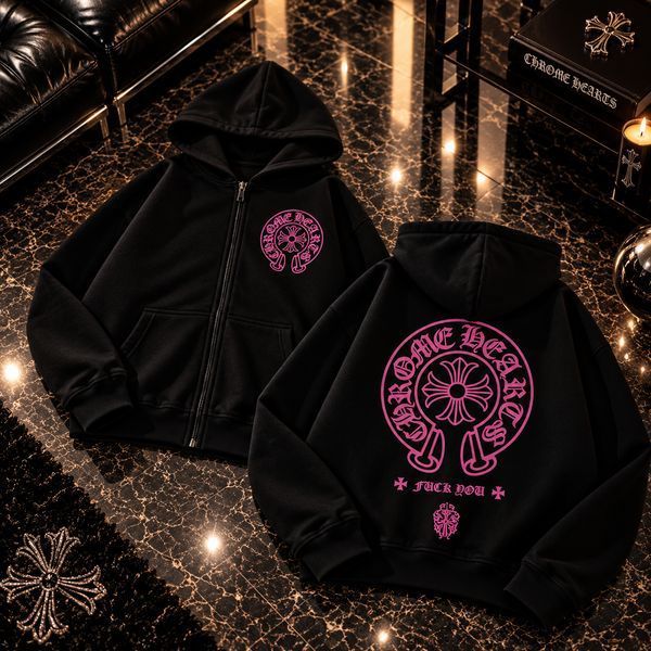 Кофта на змійці Chrome Hearts чорна чоловіча 3249177121 фото
