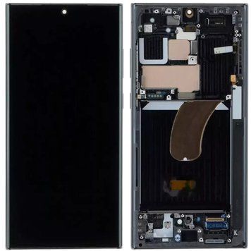 Дисплей Samsung S918 Galaxy S23 Ultra 5G (2023) в зборі з сенсором та рамкою Phantom Black TFT 3170029279 фото
