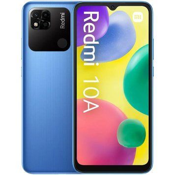 Смартфон Xiaomi Redmi 10A 4/64GB Blue, 2 SIM 6.53" IPS Helio G25 5000 mAh 2856271868 фото