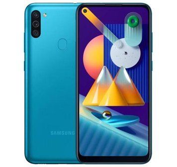 Смартфон Samsung Galaxy M11 (M115F) 3/32GB Blue 2 SIM 6.4" Snapdragon 450 5000 мАч NFC 2856271980 фото