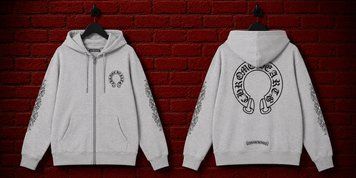 Кофта на молнии Chrome Hearts белая мужская 3249176898 фото