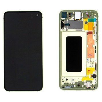 Дисплей Samsung G970F Galaxy S10e в сборе с сенсором и рамкой Canary Yellow service orig 3170032018 фото