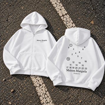 Кофта на молнии Maison Margiela белая мужская 3249175786 фото