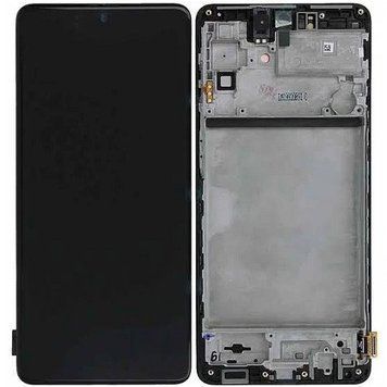 Дисплей Samsung M515 Galaxy M51 (2020) в сборе с сенсором и рамкой black OLED (big size) 3178612943 фото